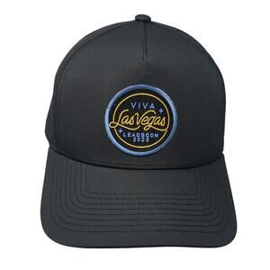 Viva Las Vegas Leadscon 2023 Snapback Trucker Hat Black One Size Adjustable